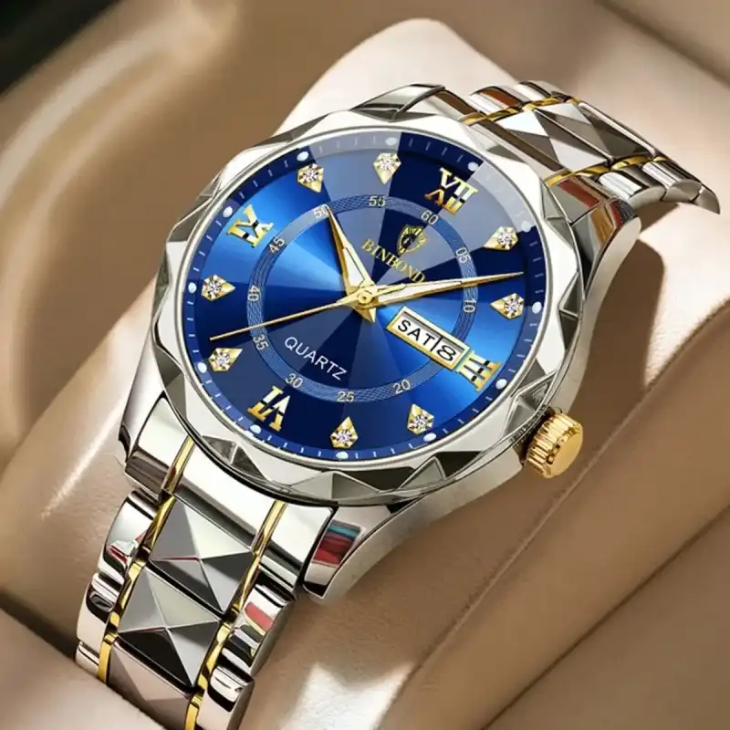 Binbond Luxury Watch (blue44)